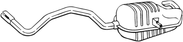 Silenciador posterior Renault MEGANE II · Renault SCÉNIC II · Renault MEGANE II Coupé-Cabriolet