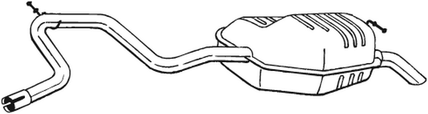 Silenciador posterior Ford MONDEO I · Ford MONDEO II · Ford MONDEO I Saloon