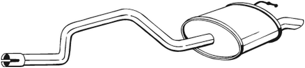 Silenciador posterior Ford MONDEO III Saloon · Ford MONDEO III