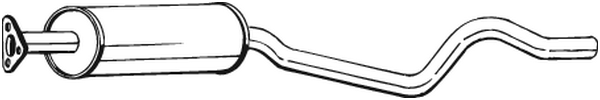 silenciador del medio Opel KADETT E · Opel KADETT E Convertible · Opel KADETT E Hatchback