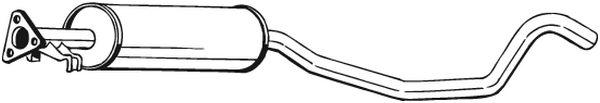 silenciador del medio Opel VECTRA A · Opel VECTRA A Hatchback · Vauxhall CAVALIER Mk III Saloon