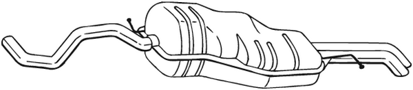 Silenciador posterior Seat TOLEDO II · Skoda OCTAVIA I · Skoda OCTAVIA I Combi