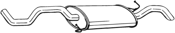 Silenciador posterior Vw GOLF III Cabriolet · Vw GOLF III · Vw GOLF IV Cabriolet