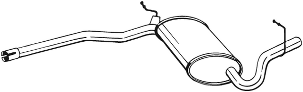 silenciador del medio Audi A4 B6 · Audi A4 B6 Avant