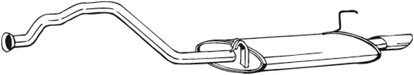 Silenciador posterior Audi 80 B4 Saloon · Audi 80 B4 Avant