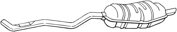 Silenciador posterior Bmw 5 Touring · Bmw 5