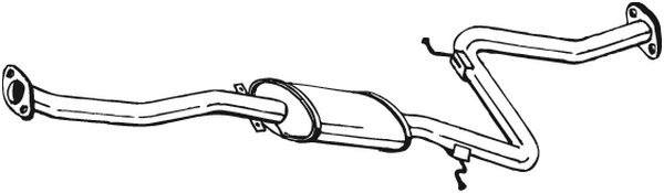 silenciador del medio Mazda 323 F IV · Mazda 323 S IV