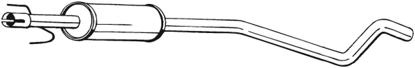 silenciador del medio Opel ASTRA G Hatchback · Opel ASTRA G Estate · Opel ASTRA G Saloon
