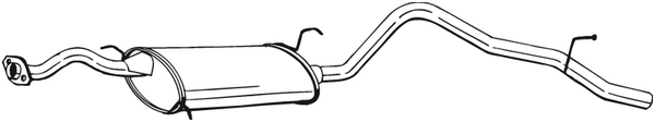 Silenciador posterior Daihatsu FEROZA Soft Top · Daihatsu FEROZA Hard Top