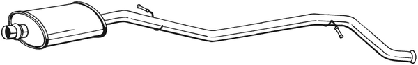 silenciador del medio Peugeot 406 · Peugeot 406 Break