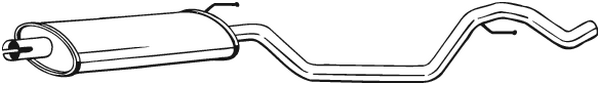 silenciador del medio Opel VECTRA C · Opel VECTRA C GTS · Vauxhall VECTRA Mk II
