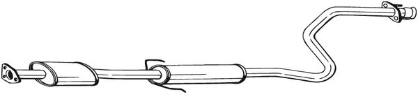silenciador del medio Rover 200 II Hatchback · Rover 400 II