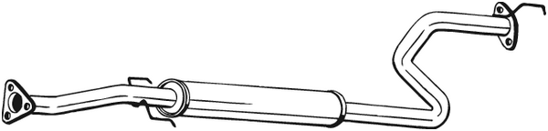 silenciador del medio Honda CIVIC VI Fastback · Honda CIVIC VI Hatchback · Honda CIVIC VI Aerodeck