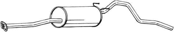 Silenciador posterior Toyota HILUX V Pickup · Vw TARO