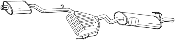 Silenciador posterior BOSAL 292-121
