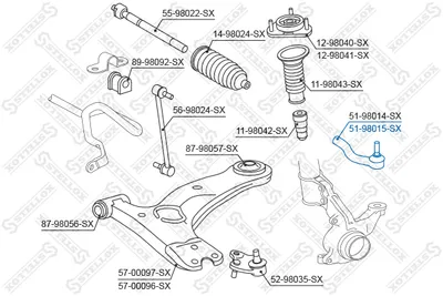 Rótula barra de acoplamiento Daihatsu CHARADE VIII · Toyota COROLLA · Toyota COROLLA Liftback