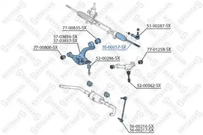 Articulación axial, barra de acoplamiento Land Rover RANGE ROVER SPORT I