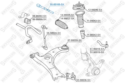 Articulación axial, barra de acoplamiento Toyota RAV 4 II · Toyota AVENSIS Saloon · Toyota AVENSIS Estate