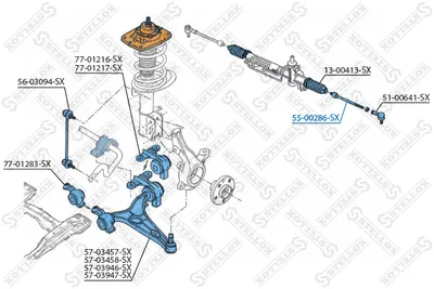 Articulación axial, barra de acoplamiento Citroën C8 · Citroën C8 Van · Fiat ULYSSE