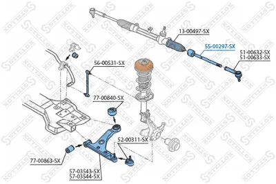 Articulación axial, barra de acoplamiento Alfa Romeo MITO · Fiat GRANDE PUNTO · Fiat PUNTO EVO