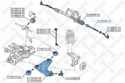 Articulación axial, barra de acoplamiento Citroën C3 PICASSO · Peugeot 207 · Peugeot 207 CC