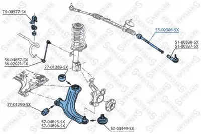 Articulación axial, barra de acoplamiento Nissan MICRA III · Nissan MICRA C+C III · Renault MODUS / GRAND MODUS