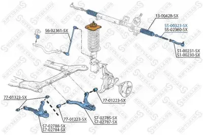 Articulación axial, barra de acoplamiento Volvo 850 Estate · Volvo V70 I · Volvo C70 I Coupe