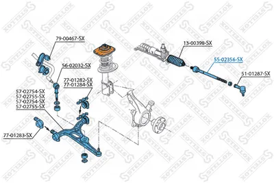 Articulación axial, barra de acoplamiento Citroën EVASION MPV · Citroën JUMPY I · Citroën JUMPY I Van