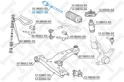 Articulación axial, barra de acoplamiento Toyota RAV 4 I · Toyota COROLLA Compact · Toyota COROLLA