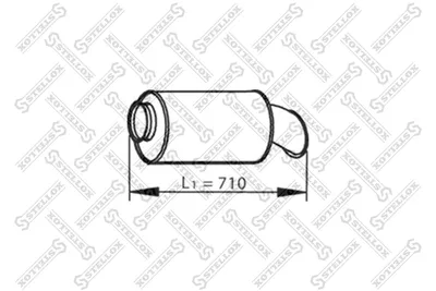 Silenciador central/posterior STELLOX 82-03090-SX