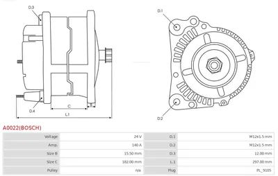 Alternador AS-PL A0022(BOSCH)