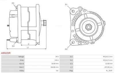 Alternador AS-PL A0022SR