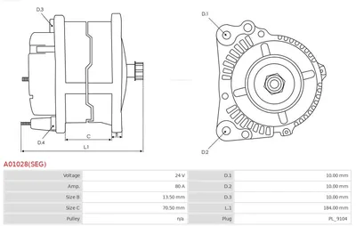 Alternador Audi 100 C4 Avant
