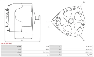 Alternador AS-PL A01030(SEG)