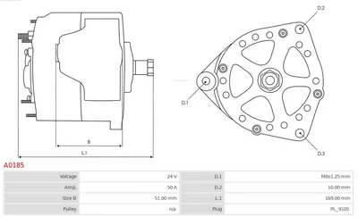 Alternador AS-PL A0185