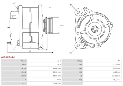 Alternador Fiat DUCATO Bus · Fiat DUCATO Van · Fiat DUCATO Platform/Chassis