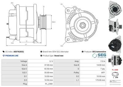 Alternador AS-PL A0579(SEG)