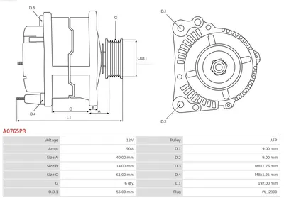 Alternador Audi A2 · Seat AROSA · Seat IBIZA III