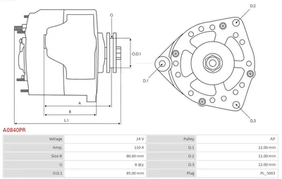 Alternador AS-PL A0840PR
