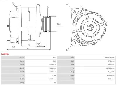 Alternador AS-PL A0880S