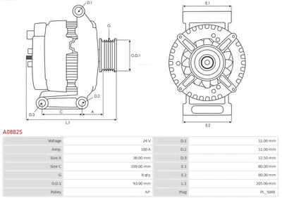Alternador AS-PL A0882S