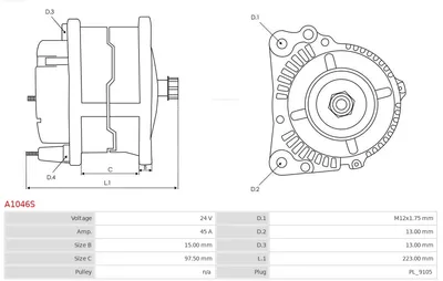 Alternador AS-PL A1046S