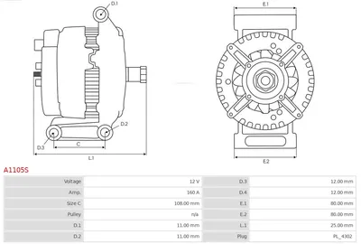Alternador AS-PL A1105S