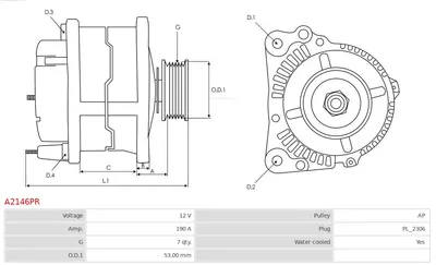 Alternador Audi A8 D4