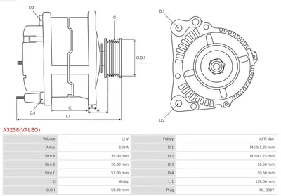 Alternador Hyundai SANTA FÉ II · Hyundai ix35 · Hyundai SANTA FÉ III