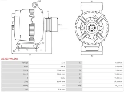 Alternador Mercedes-Benz SPRINTER 3-t Bus · Mercedes-Benz SPRINTER 3-t Van · Mercedes-Benz SPRINTER 3-t Platform/Chassis