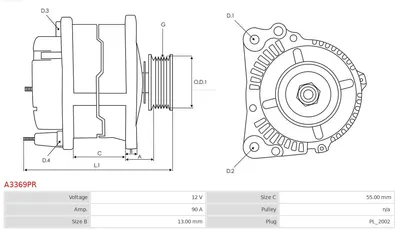 Alternador Hyundai ACCENT I · Hyundai COUPE I · Hyundai ACCENT II