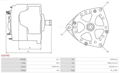 Alternador Citroën AX · Citroën BX · Citroën BX Break