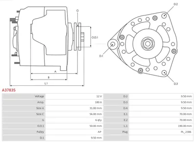 Alternador Infiniti Q50 · Infiniti Q70