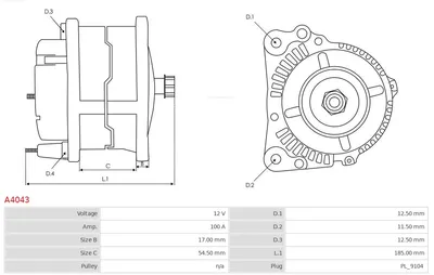 Alternador Alfa Romeo 145 · Alfa Romeo 155 · Alfa Romeo 146